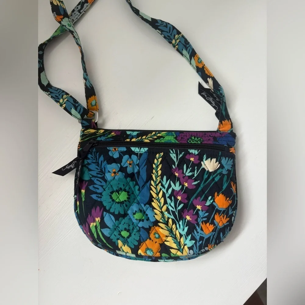 Vera Bradley Midnight Blues Lizzy Crossbody and Matching Trifold Wallet Set